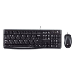Logitech Desktop MK120 clavier Souris incluse USB QWERTZ Allemand Noir