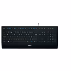 Logitech K280E Pro f/ Business, Taille réelle (100 %), Avec fil, USB, AZERTY, Noir