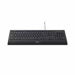 Logitech K280E Pro f/ Business, Taille réelle (100 %), Avec fil, USB, QWERTZ, Noir
