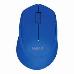 Logitech M280, Ambidextre, Optique, RF sans fil, 1000 DPI, Bleu