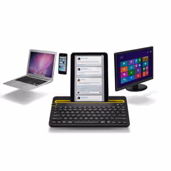 Logitech Bluetooth® Multi-Device Keyboard K480 clavier QWERTZ Allemand Noir
