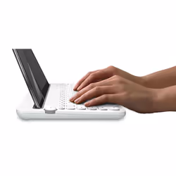 Logitech Bluetooth® Multi-Device Keyboard K480 clavier QWERTZ Allemand Blanc