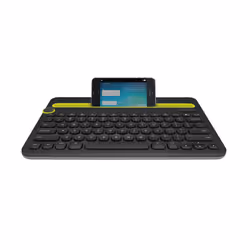 Logitech Bluetooth® Multi-Device Keyboard K480 clavier QWERTY US International Noir, Citron vert
