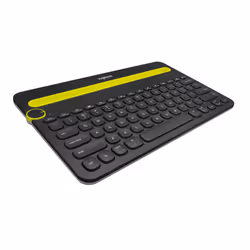 Logitech Bluetooth® Multi-Device Keyboard K480 clavier QWERTY US International Noir, Citron vert