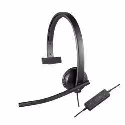 Logitech H570e, Avec fil, Bureau/Centre d'appels, 31,5 - 20000 Hz, 85 g, Casque, Noir