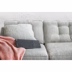 Logitech K400 Plus Tv clavier RF sans fil QWERTY Espagnole Noir
