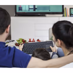 Logitech K400 Plus Tv clavier RF sans fil QWERTY Espagnole Noir - Vue supplémentaire 4