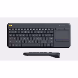Logitech K400 Plus Tv clavier RF sans fil QWERTY Nordique Noir