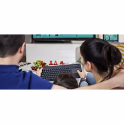 Logitech K400 Plus Tv clavier RF sans fil QWERTZ Tchèque Noir