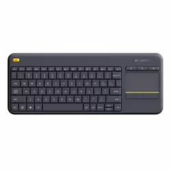 Logitech K400 Plus Tv clavier RF sans fil QWERTZ Tchèque Noir