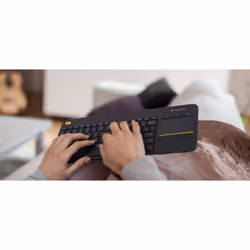 Logitech K400 Plus Tv clavier RF sans fil QWERTZ Tchèque Noir - Vue supplémentaire 6
