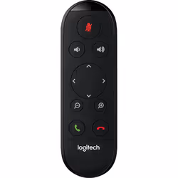 Logitech ConferenceCam Connect, Webcam, IR Wireless, Appuyez sur les boutons, Noir, Argent
