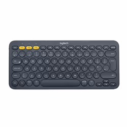 Logitech K380 Multi-Device, Mini, Sans fil, Bluetooth, QWERTY, Gris