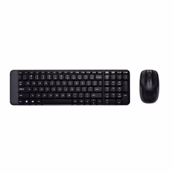 Logitech Wireless Combo MK220, Taille réelle (100 %), Sans fil, RF sans fil, Noir, Souris incluse
