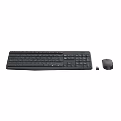 Logitech MK235 clavier Souris incluse USB QWERTY Nordique Gris