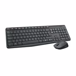 Logitech MK235 clavier Souris incluse USB QWERTY US International Gris