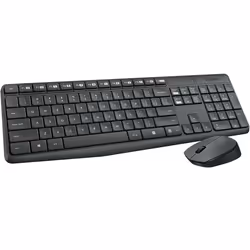 Logitech MK235 clavier Souris incluse RF sans fil Hongrois Gris