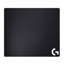 Logitech G G640 Grand tapis de souris en tissu pour le jeu, Noir, Monochromatique, Tissu, Caoutchouc, Tapis de souris de jeu