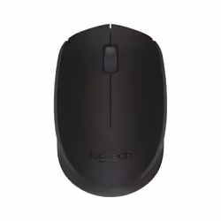 Logitech B170 Black Bp, Ambidextre, Optique, RF sans fil, Noir