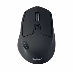 Logitech M720, Droitier, Optique, RF sans fil + Bluetooth, 1000 DPI, Noir, Blanc