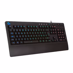 Logitech G G213 Prodigy, Taille réelle (100 %), Avec fil, USB, QWERTY, LED RGB, Noir