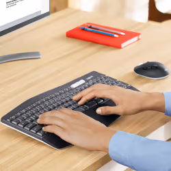 Logitech MK850 Performance clavier Souris incluse RF sans fil + Bluetooth QWERTZ Allemand Noir - Vue supplémentaire 8