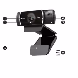 Logitech C922 Pro Stream Webcam - Vue supplémentaire 6