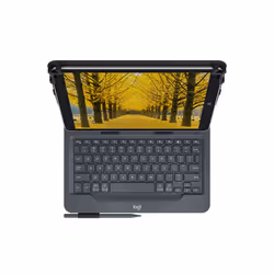 Logitech Universal Folio with integrated keyboard for 9-10 inch tablets Noir Bluetooth QWERTY Italien