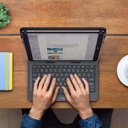 Logitech Universal Folio Noir Bluetooth QWERTY Espagnole