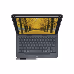Logitech Universal Folio with integrated keyboard for 9-10 inch tablets, QWERTY, Anglais britannique, 5 million de caractères ...
