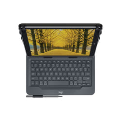 Logitech Universal Folio with integrated keyboard for 9-10 inch tablets Noir Bluetooth QWERTY Anglais britannique
