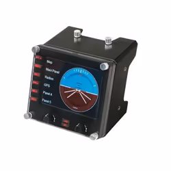 Logitech G Flight Instrument Panel Noir USB 2.0 simulation de vol Analogique/Numérique PC - Vue supplémentaire 5