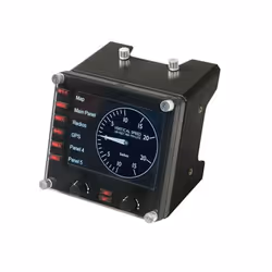 Logitech G Flight Instrument Panel Noir USB 2.0 simulation de vol Analogique/Numérique PC - Vue supplémentaire 7