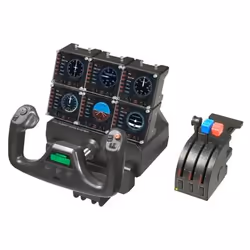 Logitech G Flight Instrument Panel Noir USB 2.0 simulation de vol Analogique/Numérique PC - Vue supplémentaire 8