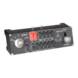 Logitech G Flight Switch Panel Noir, Rouge, Argent USB 2.0 simulation de vol Analogique/Numérique PC