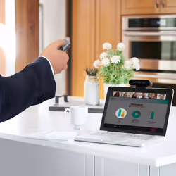 Logitech Spotlight télécommande Bluetooth/RF Gris