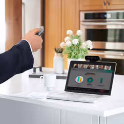 Logitech Spotlight télécommande Bluetooth/RF Or