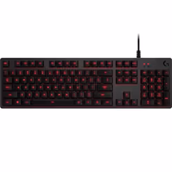 Logitech G G413 Carbon, Avec fil, USB, Clavier mécanique, AZERTY, LED, Charbon