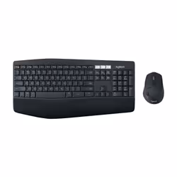Logitech MK850 Performance Wireless Keyboard and Mouse Combo, Taille réelle (100 %), RF sans fil + Bluetooth, Noir, Blanc, So ...