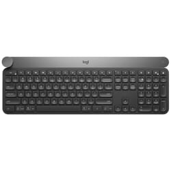 Logitech Craft Advanced keyboard with creative input dial clavier RF sans fil + Bluetooth QWERTY Italien Noir, Gris