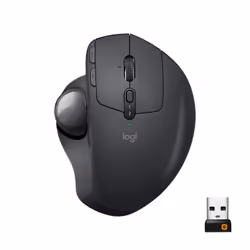 Logitech MX Ergo, Droitier, Trackball, RF sans fil + Bluetooth, 440 DPI, Graphite