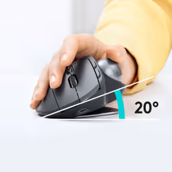 Logitech MX Ergo souris Droitier RF sans fil + Bluetooth Trackball 440 DPI