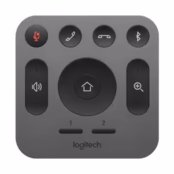 Logitech MeetUp, Webcam, RF sans fil, Appuyez sur les boutons, Gris