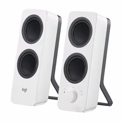 Logitech Z207, 2.0 canaux, Avec fil &amp;sans fil, 5 W, Blanc