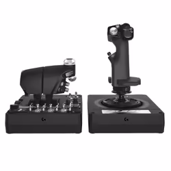 Logitech G G X56 Hotas Noir USB 2.0 simulation de vol Analogique/Numérique PC - Vue supplémentaire 2