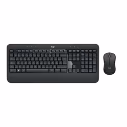 Logitech MK540 ADVANCED Instantanément familier. Tout simplement avancé., Sans fil, USB, Clavier à membrane, AZERTY, Noir, Bl ...