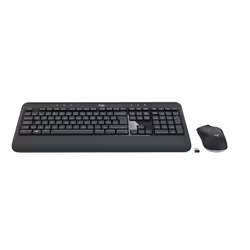 Logitech Advanced MK540, Sans fil, USB, Clavier à membrane, QWERTY, Noir, Blanc, Souris incluse