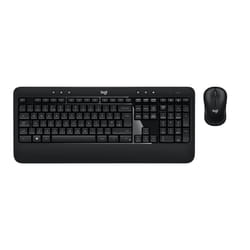Logitech ADVANCED Combo Wireless Keyboard and Mouse clavier Souris incluse USB QWERTY Anglais Noir