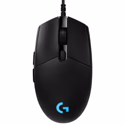 Logitech G Pro Ratón para gaming, Droitier, Optique, USB Type-A, 25600 DPI, 1 ms, Noir