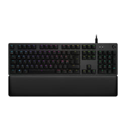 Logitech G G513 Carbon RGB Mechanical Gaming Keyboard, GX Blue (Clicky) clavier USB QWERTZ Allemand Charbon
